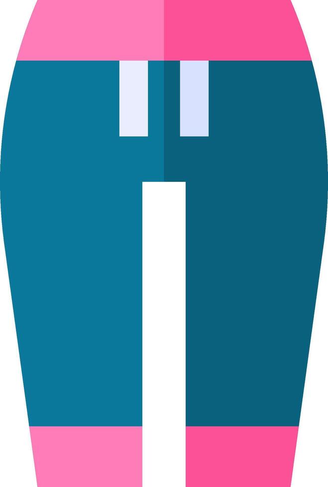 A pink and blue helmet with a blue stripe vector