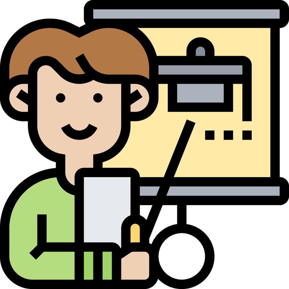 A man holding a pencil and a clipboard vector