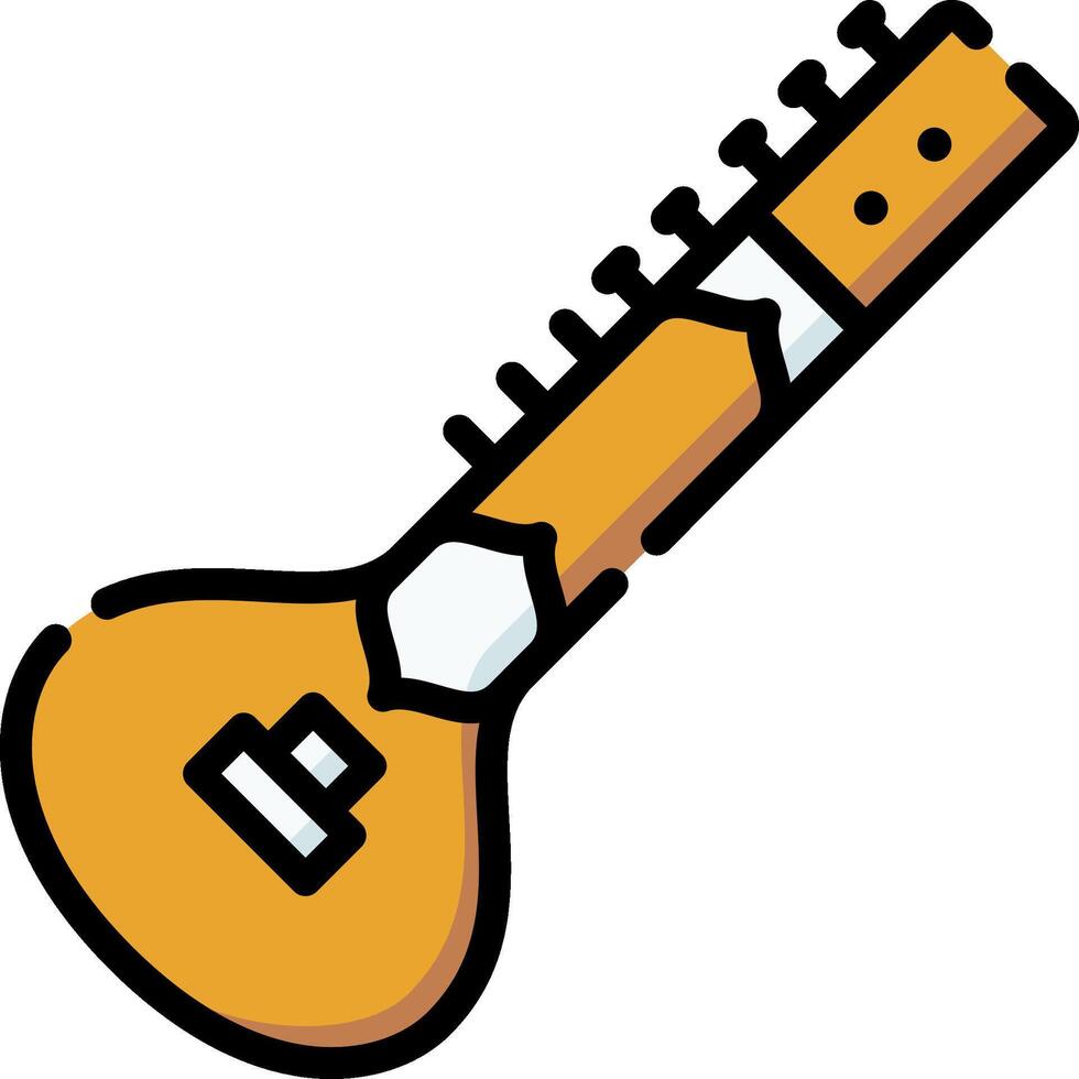 A guitar icon on a white background vector