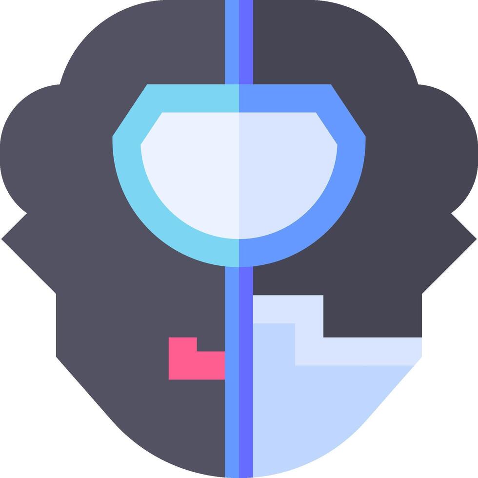 A man with a magnifying glass in his hand vector