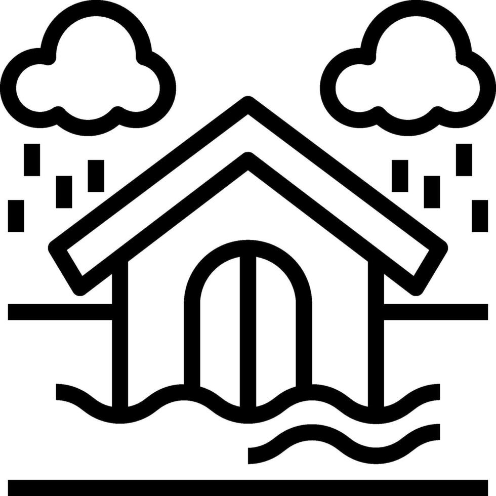 Flooding icon illustration vector