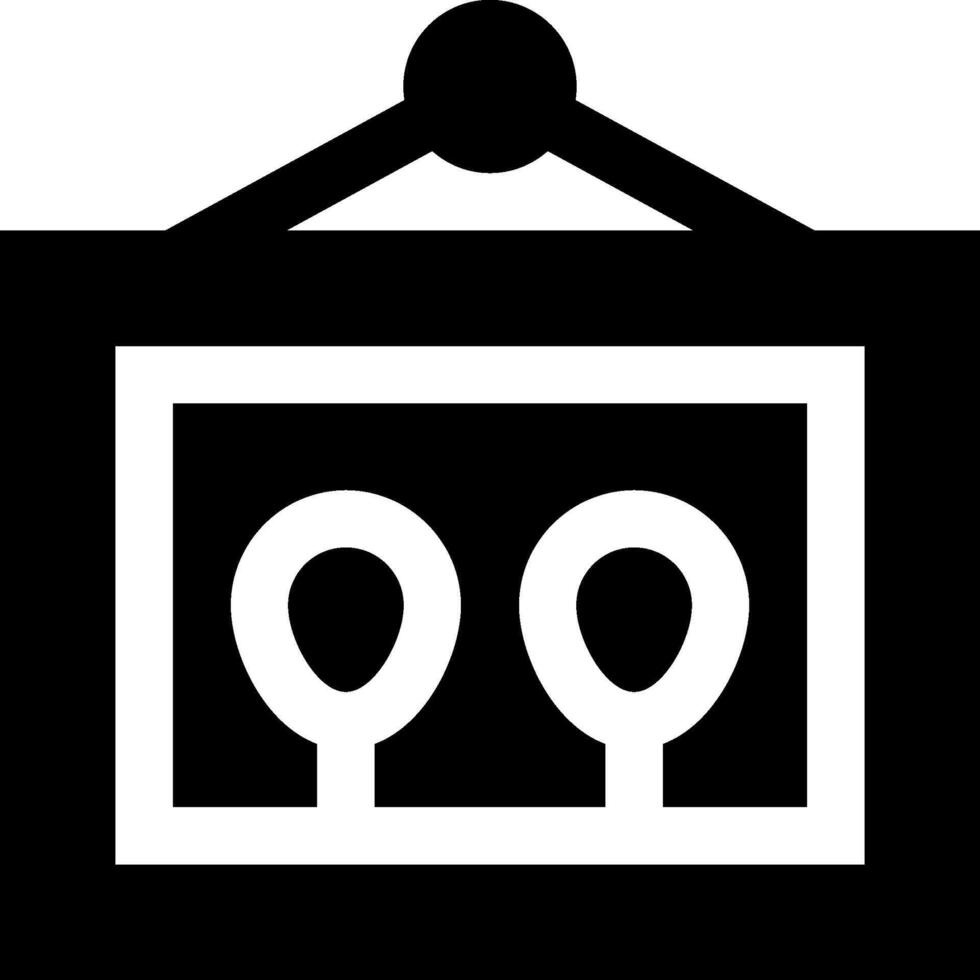 A black and white image of a black and white sign vector