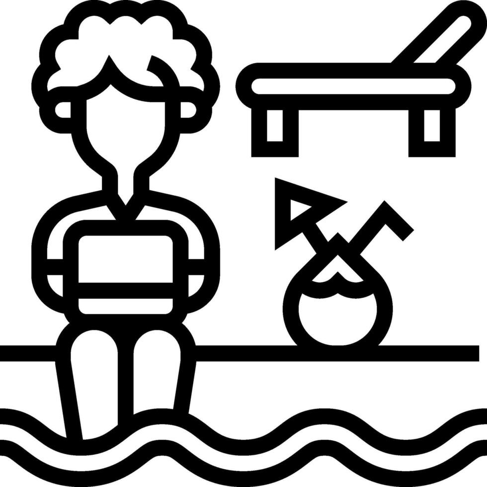 A man sitting on a boat with a laptop vector