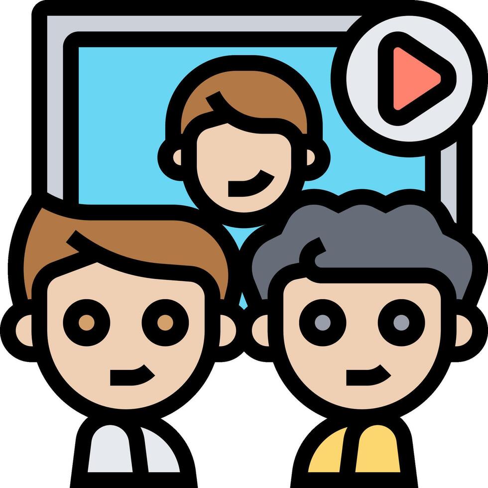 conference illustration design vector