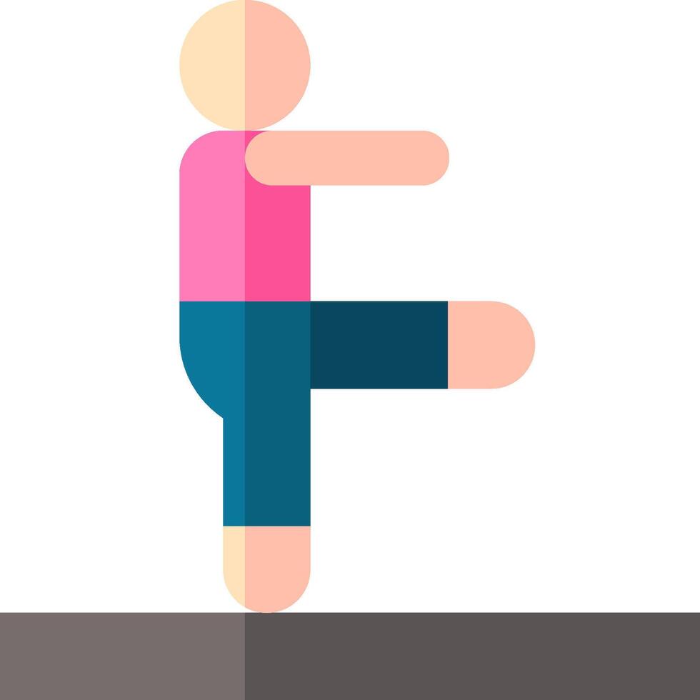 A man is doing a kick with his foot vector
