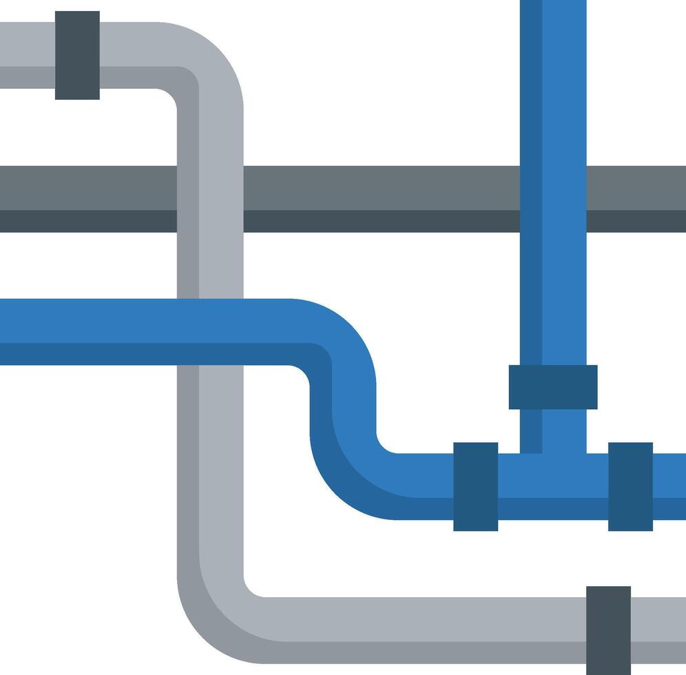 A blue pipe with a white background vector