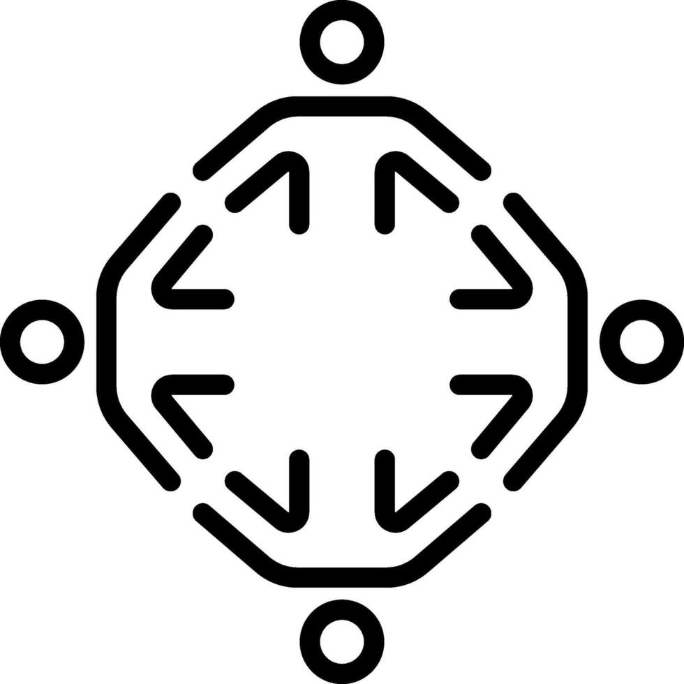A black and white logo of a group of people vector