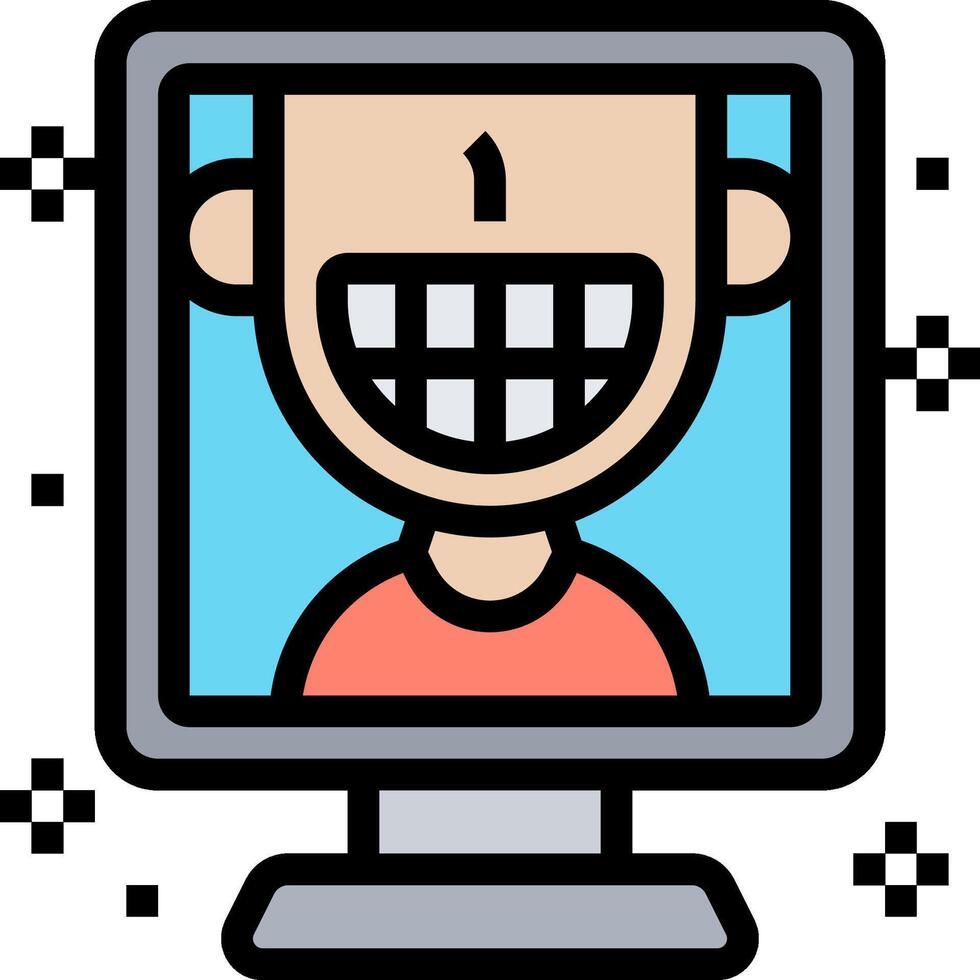 A cartoon man with a smile on his face vector