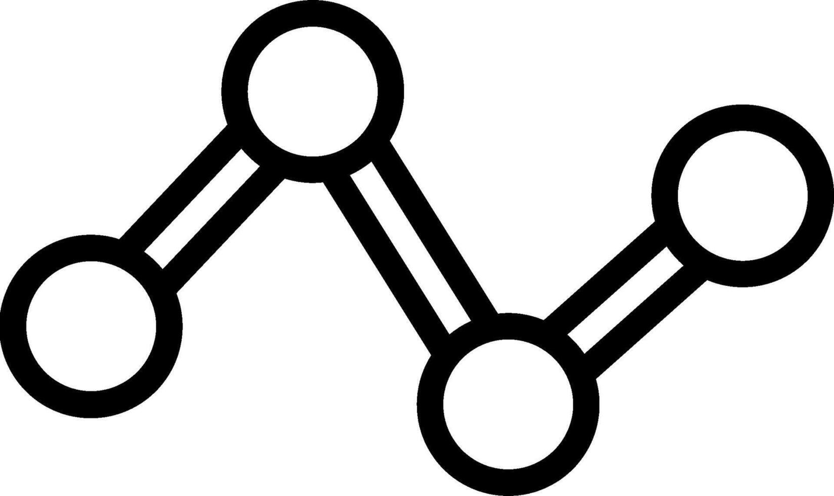 A black and white drawing of a graph vector