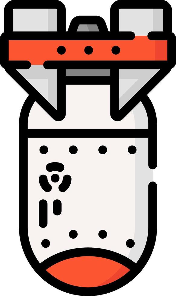 A cartoon of a rocket with a rocket engine vector