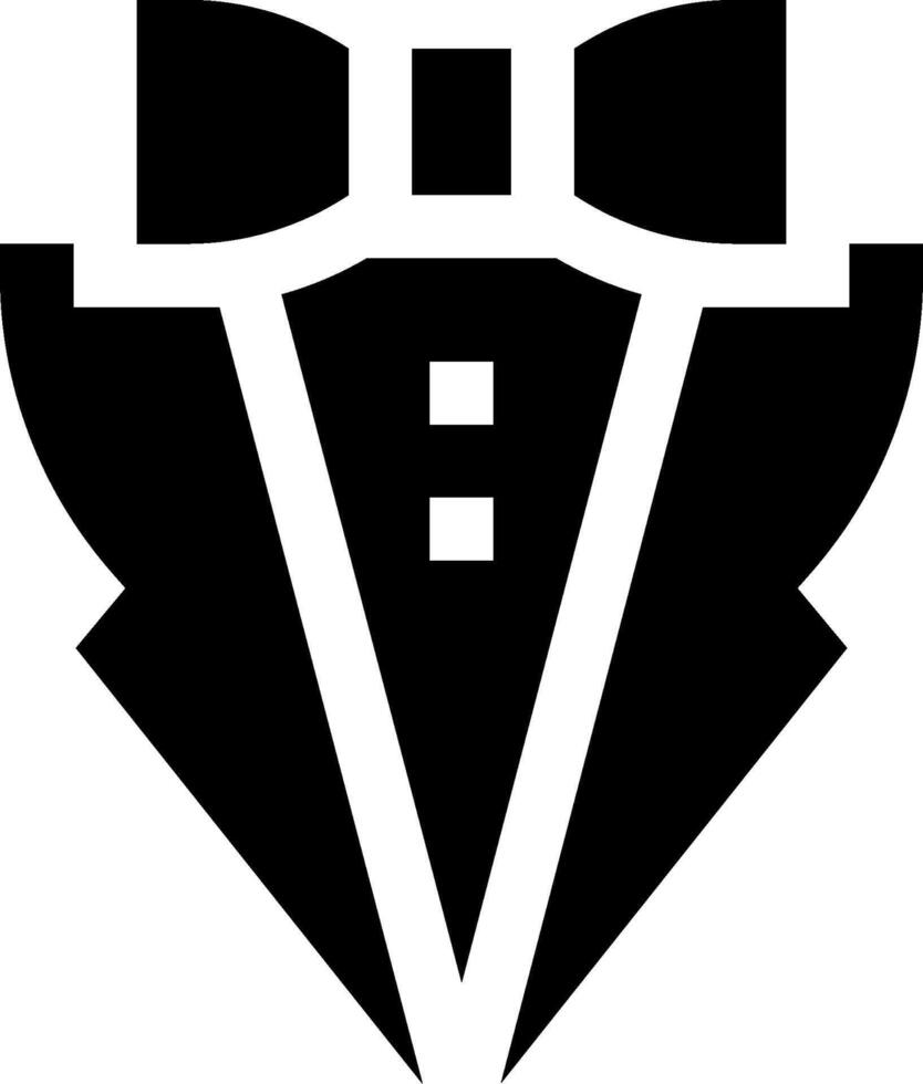 A black and white logo of a bow tie vector