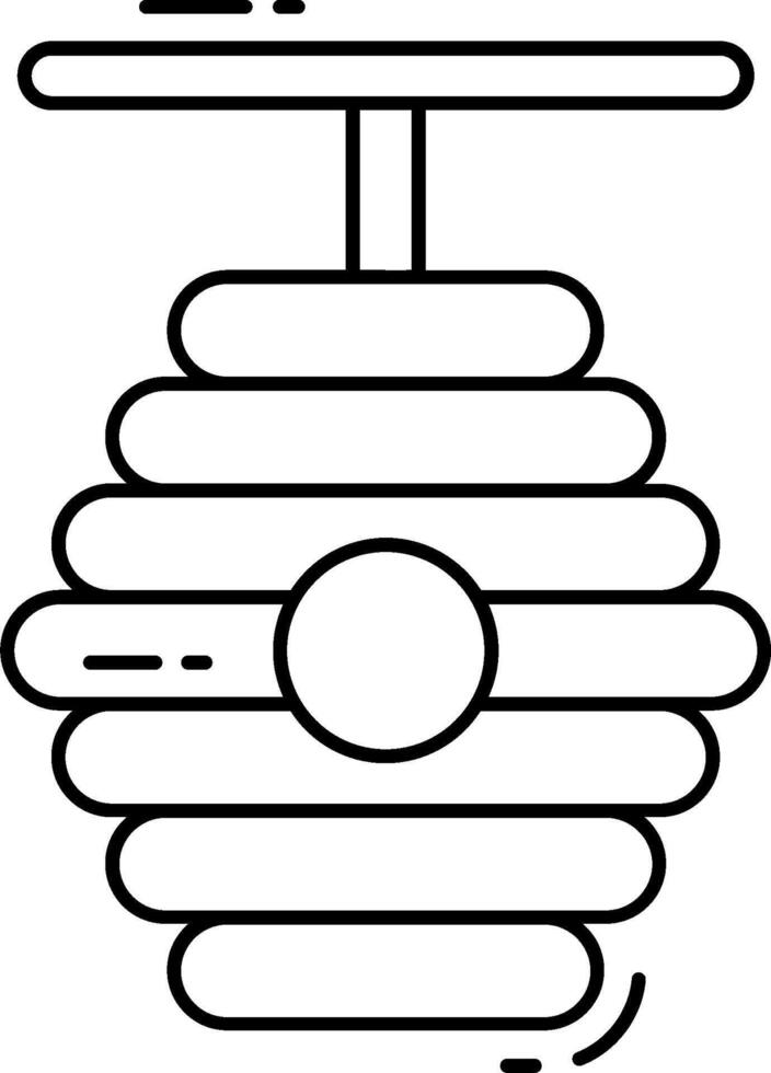 A bee hive icon vector
