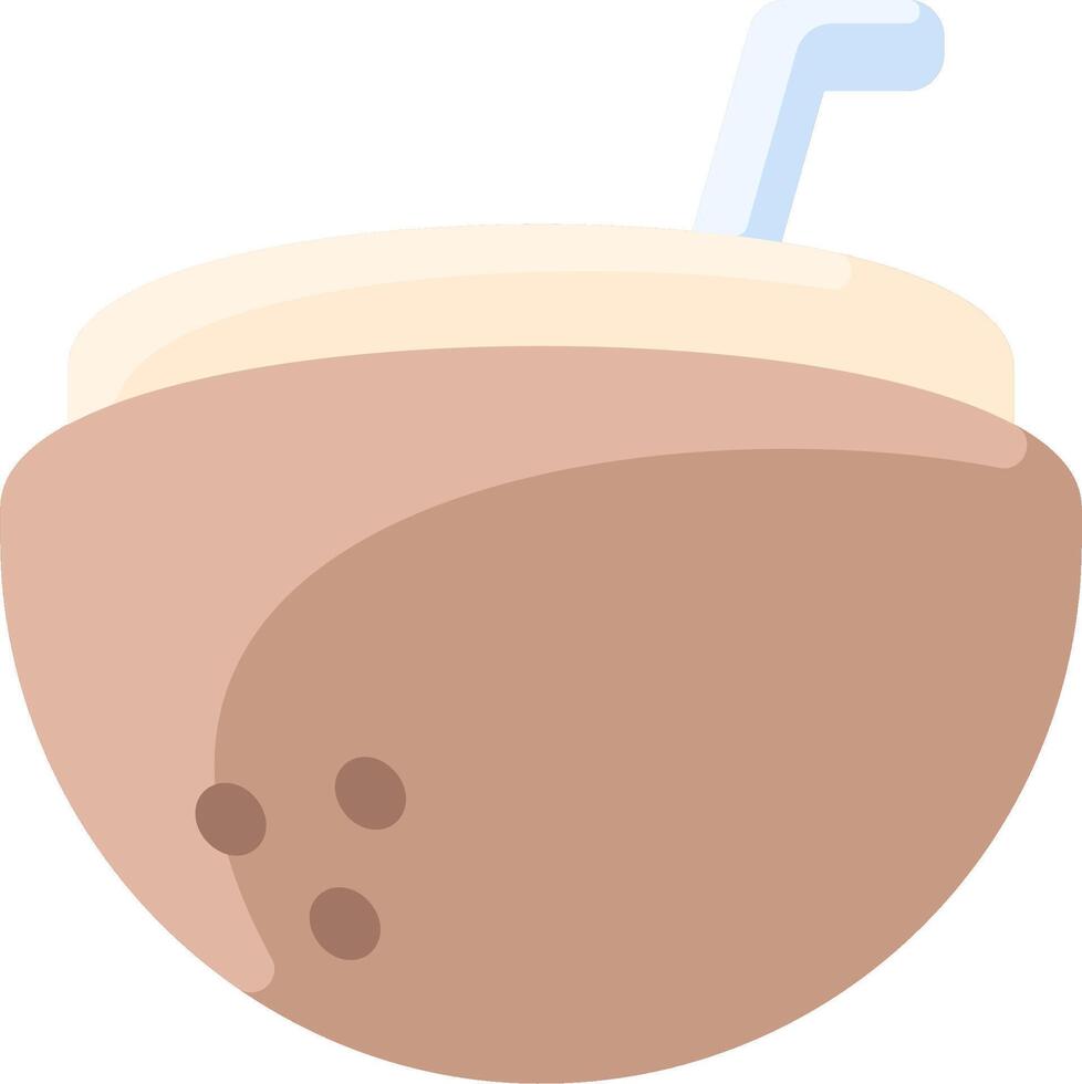Coconut drink illustration design vector