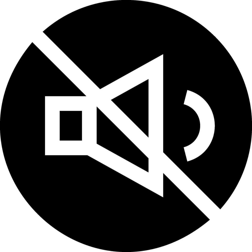 No sound icon vector