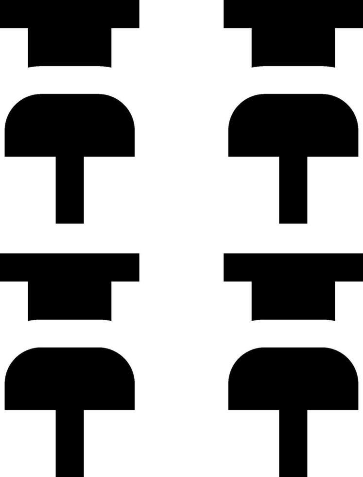 Four black and white images of four different types of chairs vector