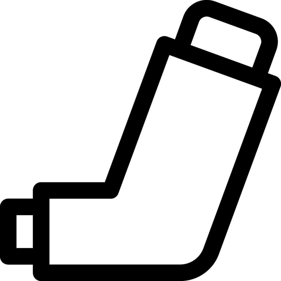 An inhaler icon on a white background vector