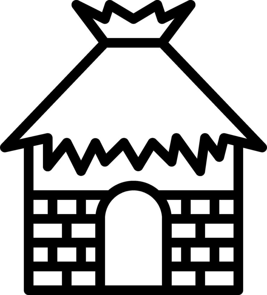 A house with a roof and a crown on it vector