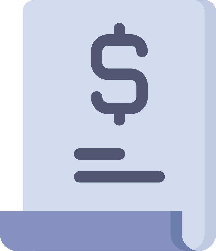 A dollar sign icon on a paper document vector