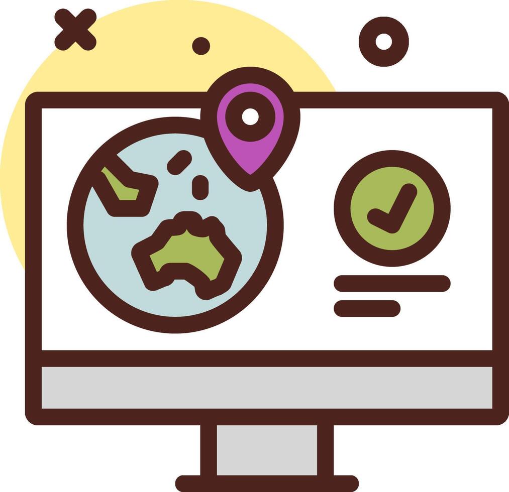 Australia map icon vector