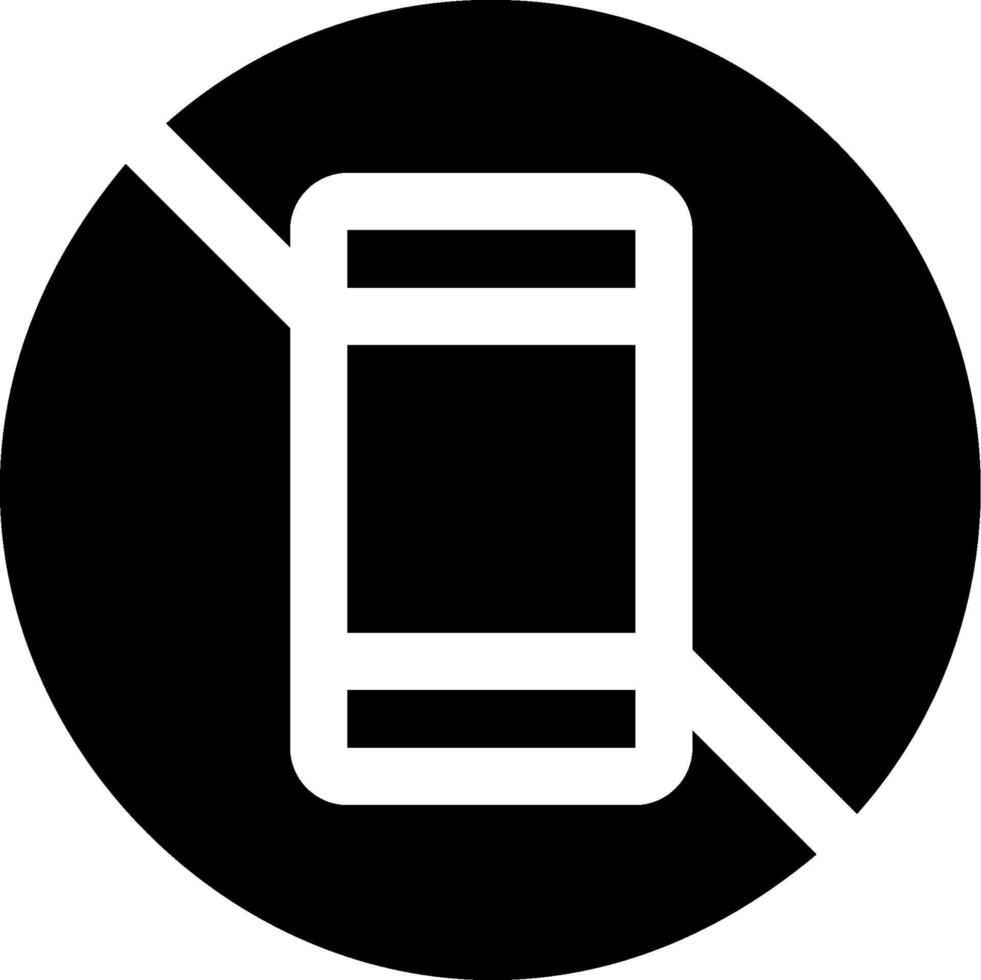 No phone sign illustration vector