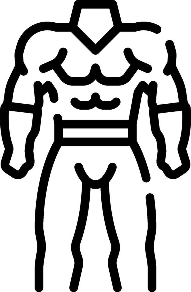 A black and white outline of a man in a suit vector