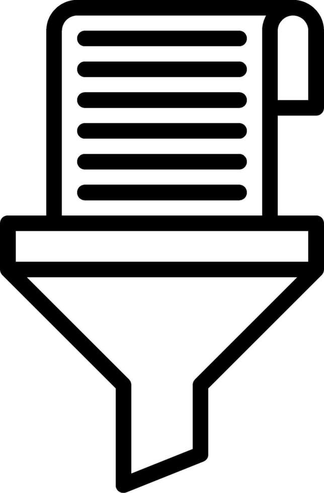 A black and white icon of a paper shredder vector