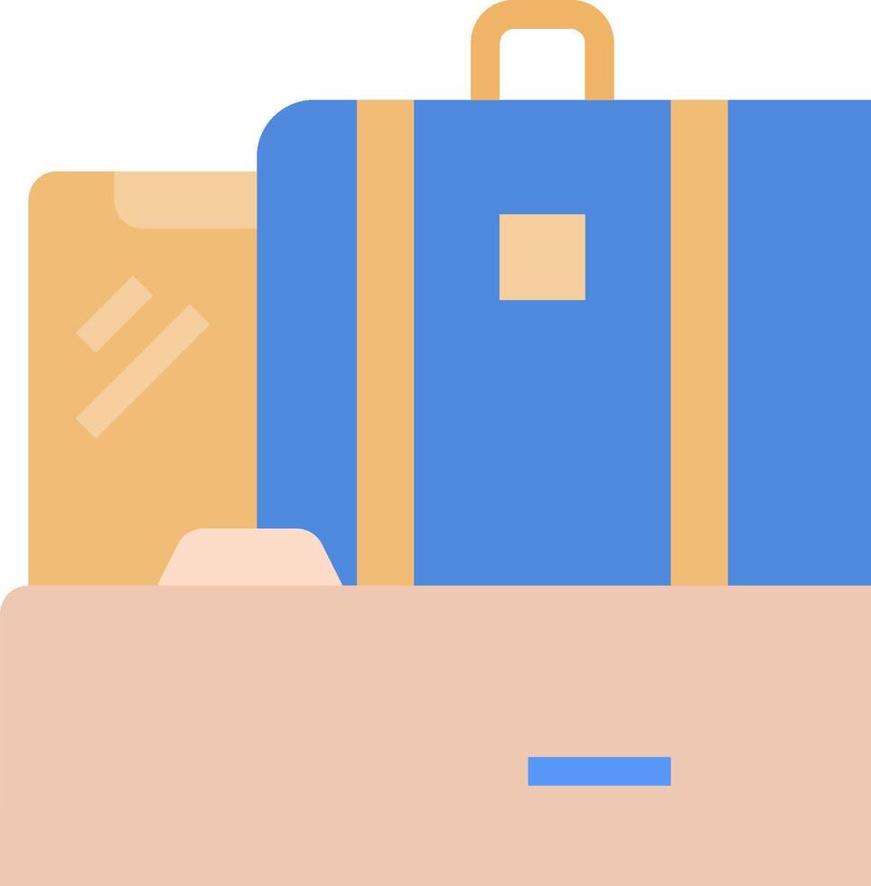 A suitcase with a suitcase and a suitcase vector