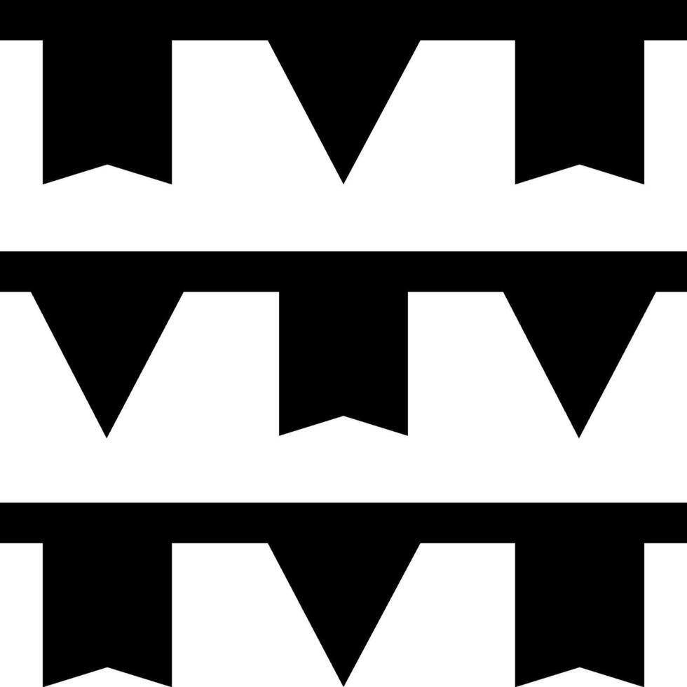 A black and white pattern with three different shapes vector