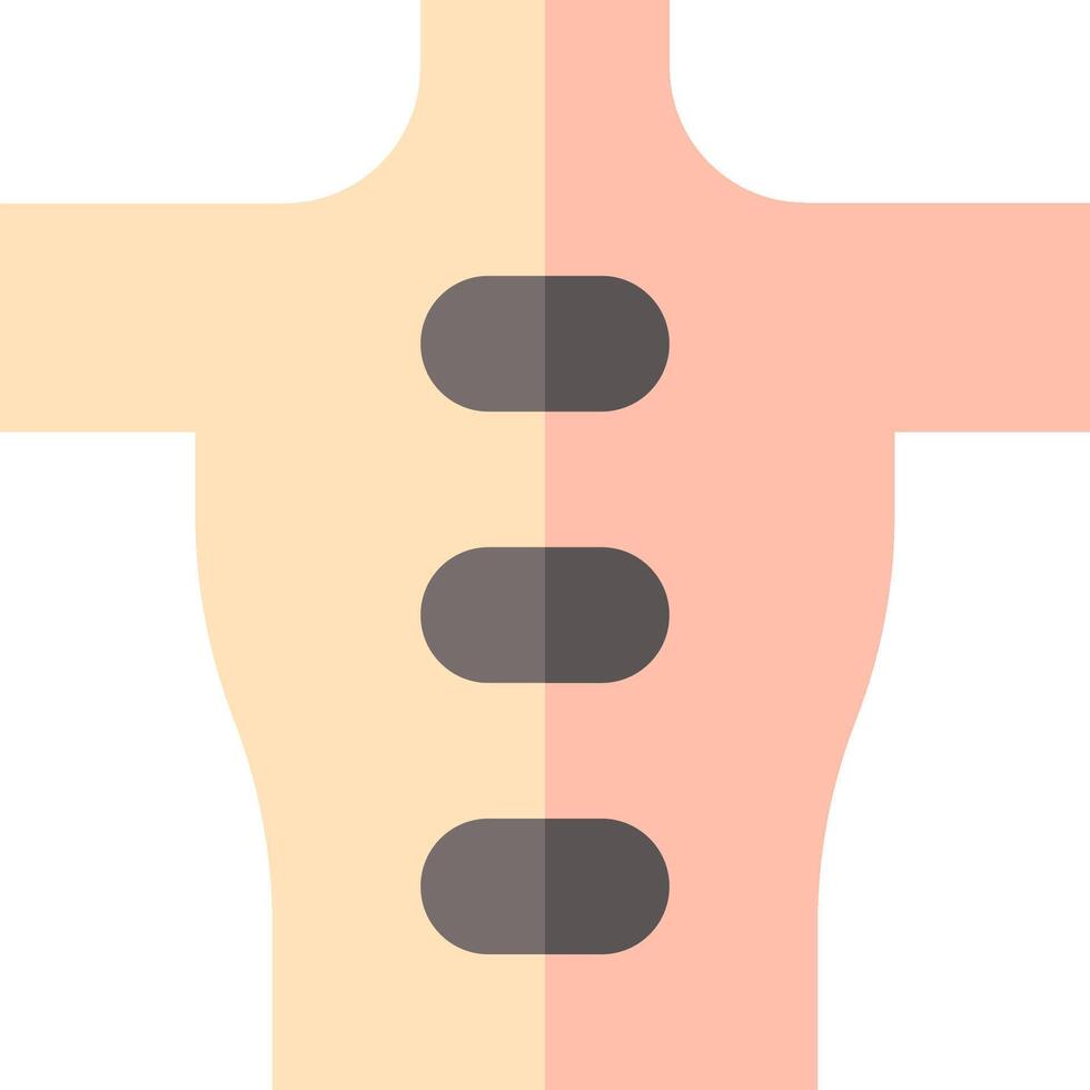 A person with a large chest and a small one vector
