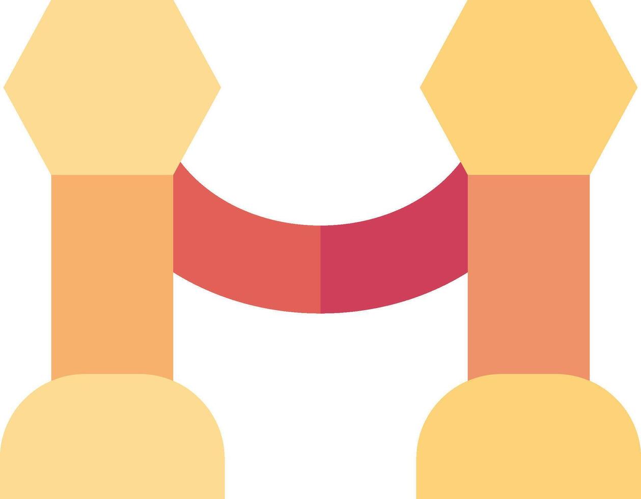 A yellow and orange rocket with a red and white background vector