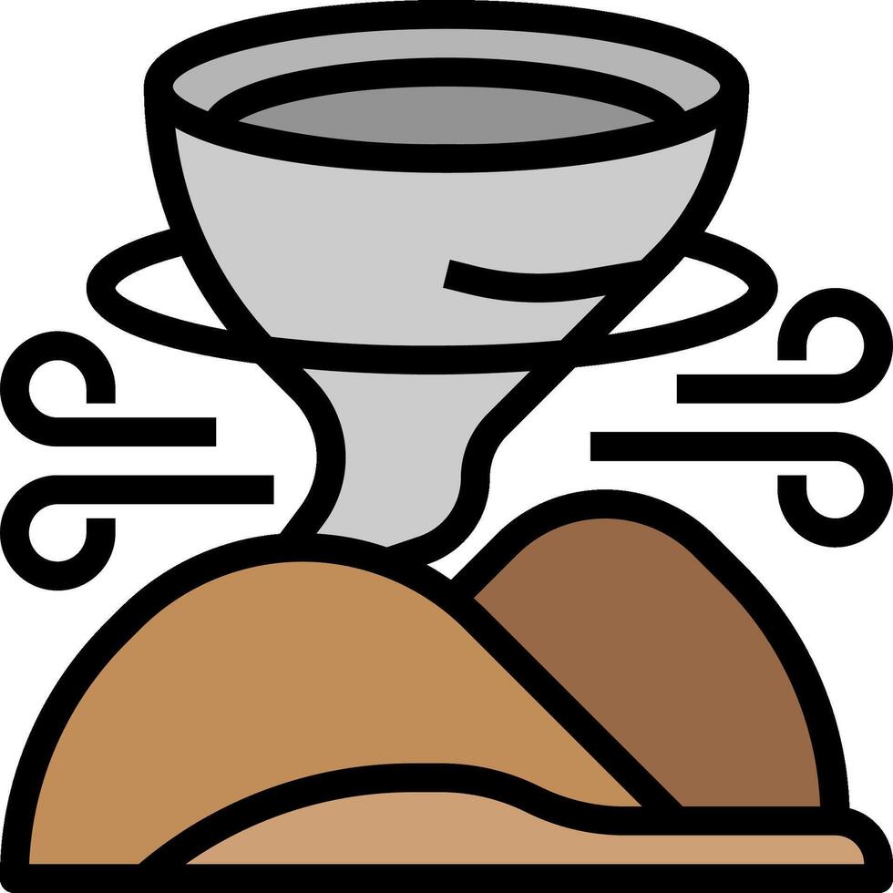 A turkey with a cup and a funnel vector