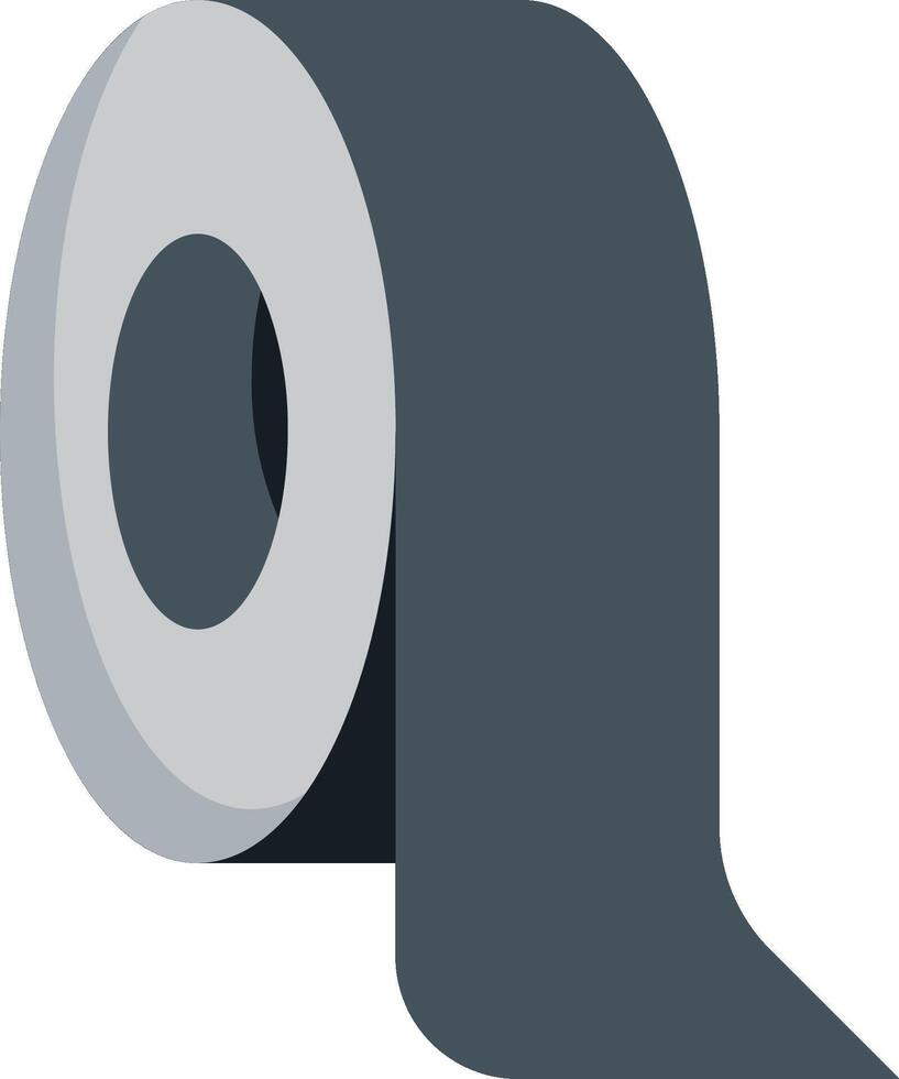 A roll of toilet paper on a white background vector