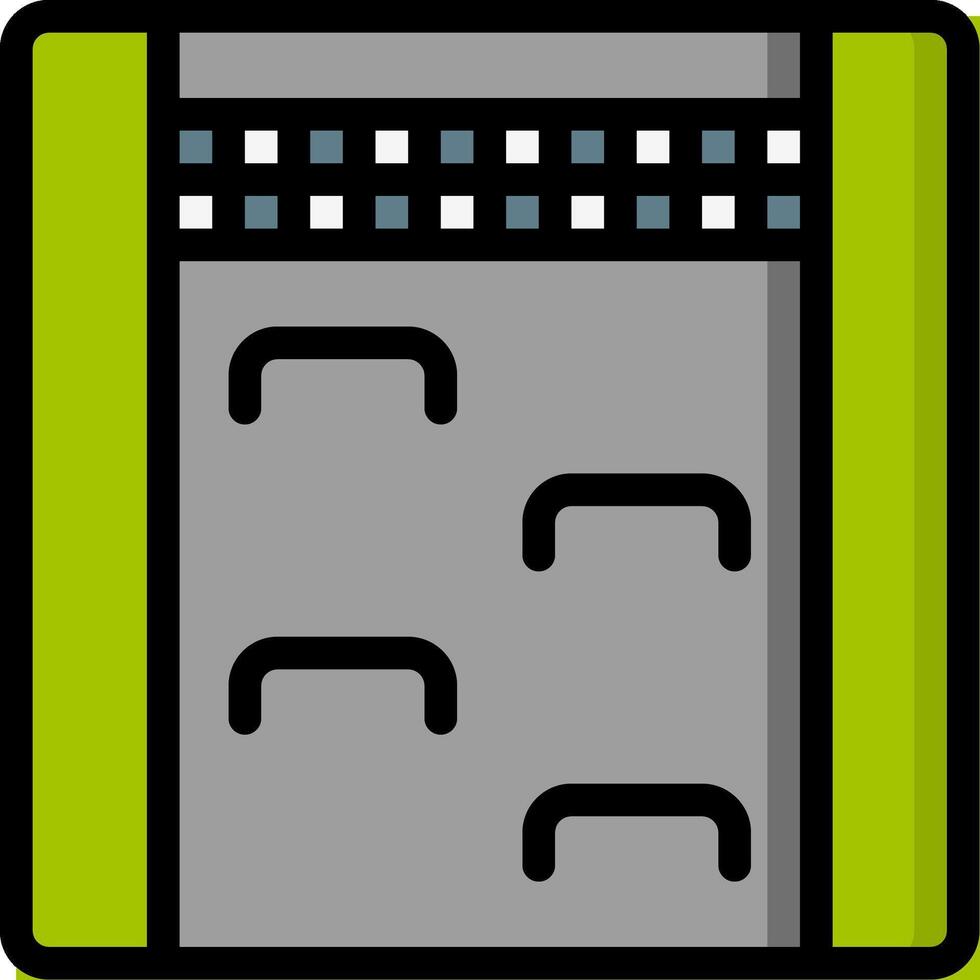 A green and gray file cabinet icon vector