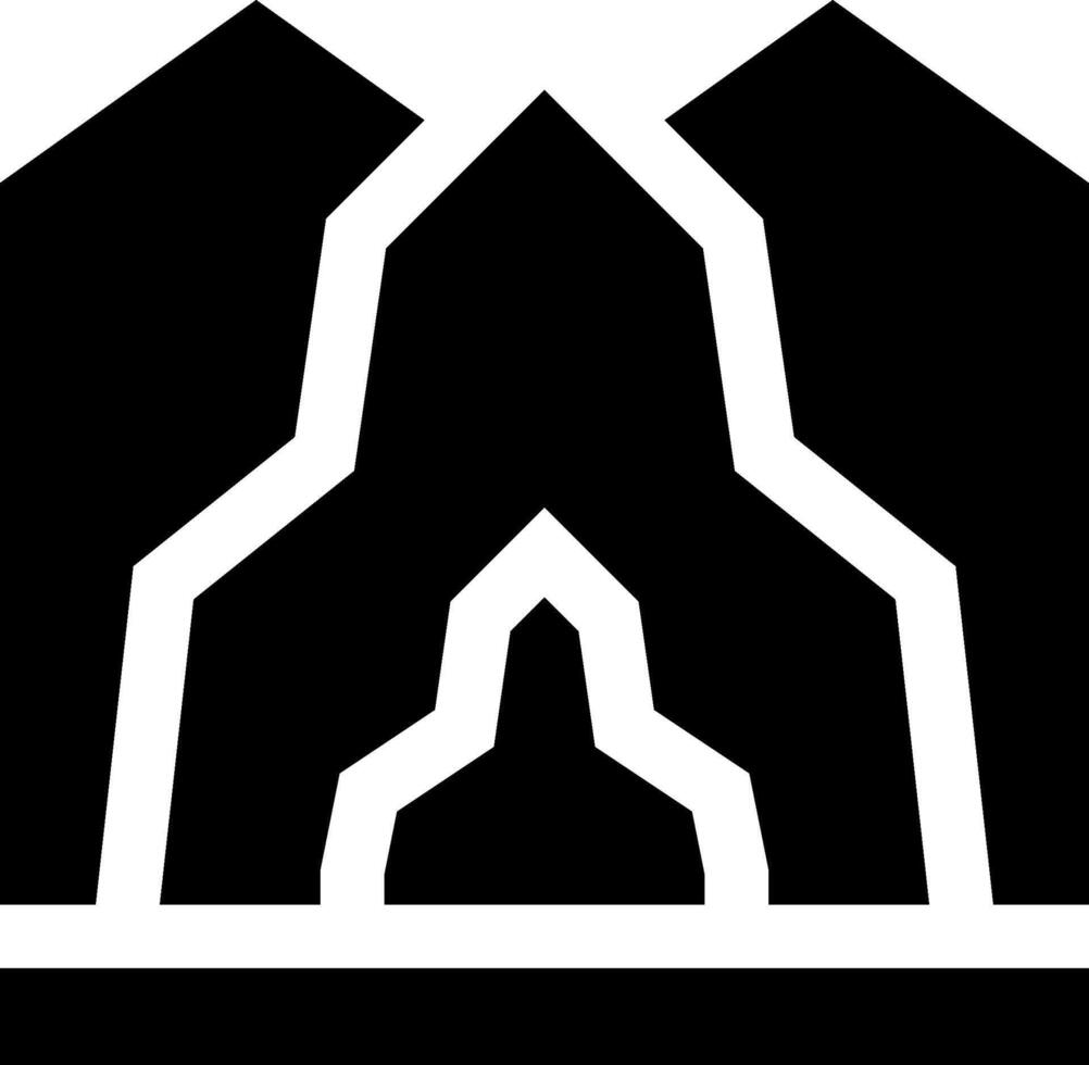 The logo for the mountain lodge vector