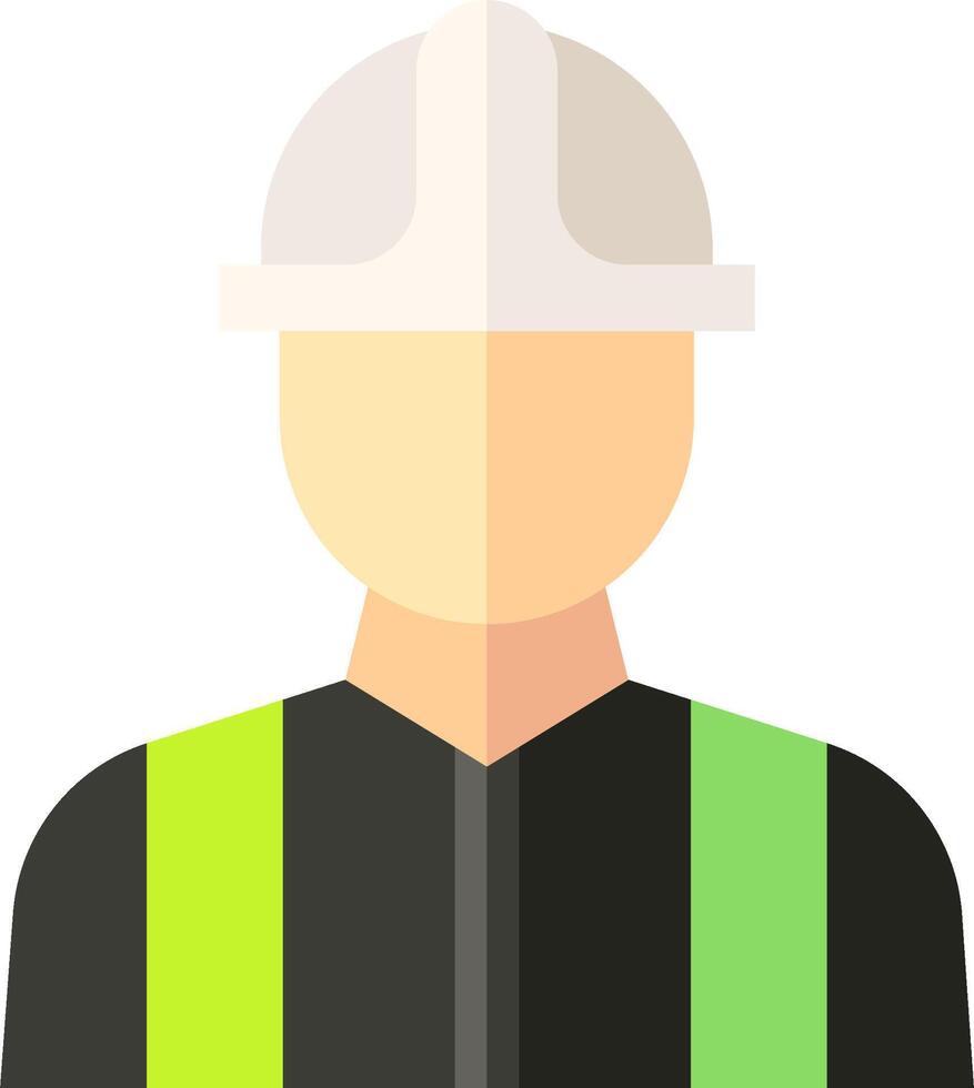 A man in a hard hat and safety vest vector