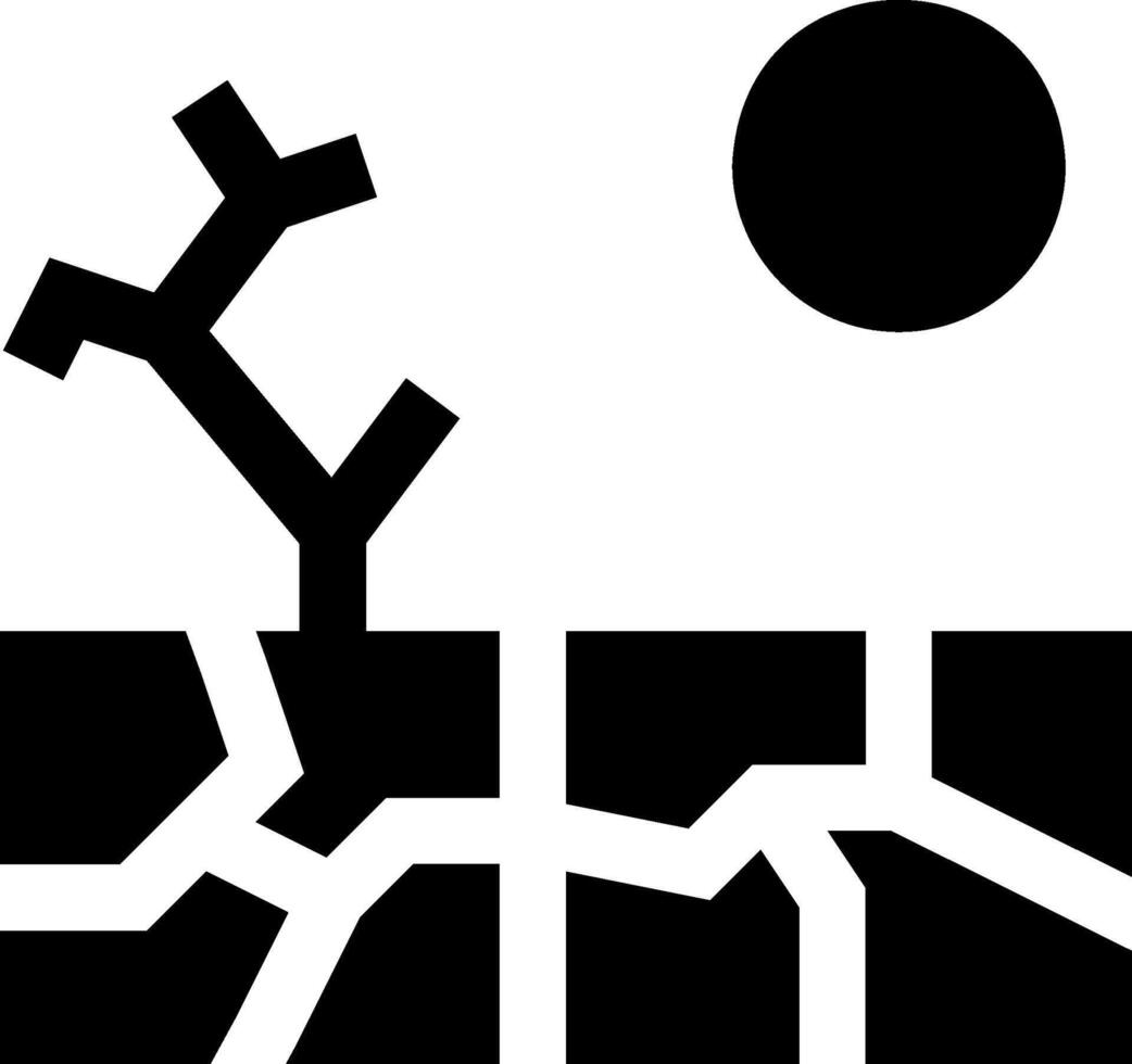 A black and white image of a tree with a broken trunk vector