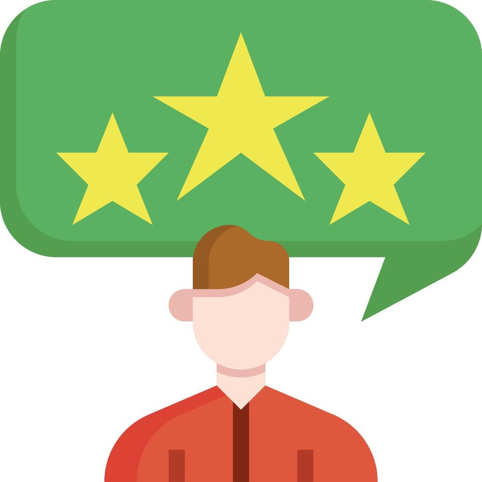 A man with five stars on his head vector
