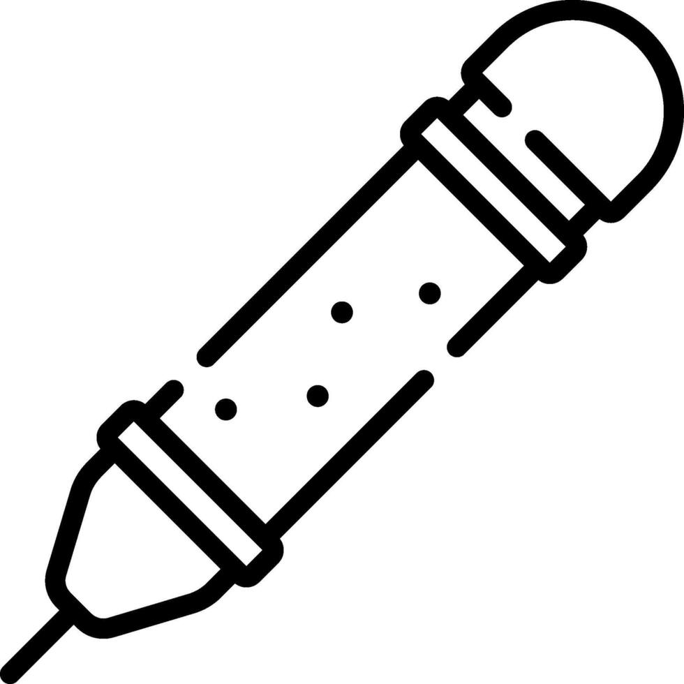 A pen with a needle on it vector