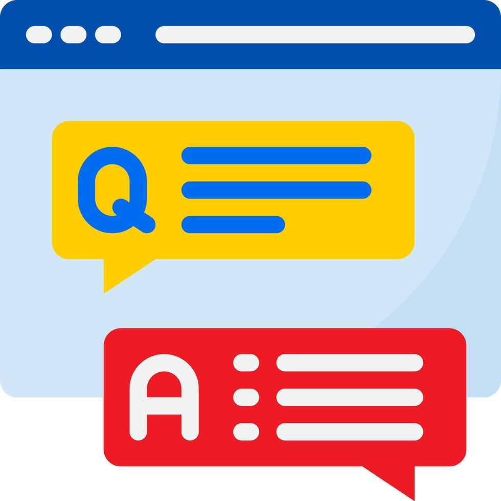 Q a icon vector