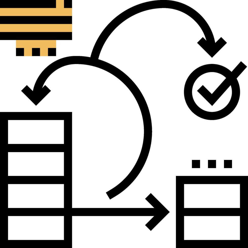 A diagram of a computer with a computer and a server vector