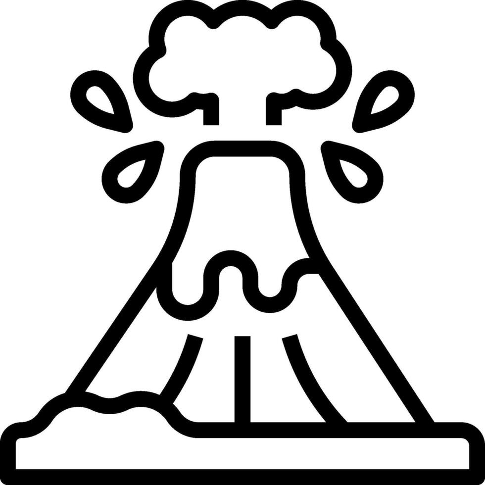 Volcano illustration design vector