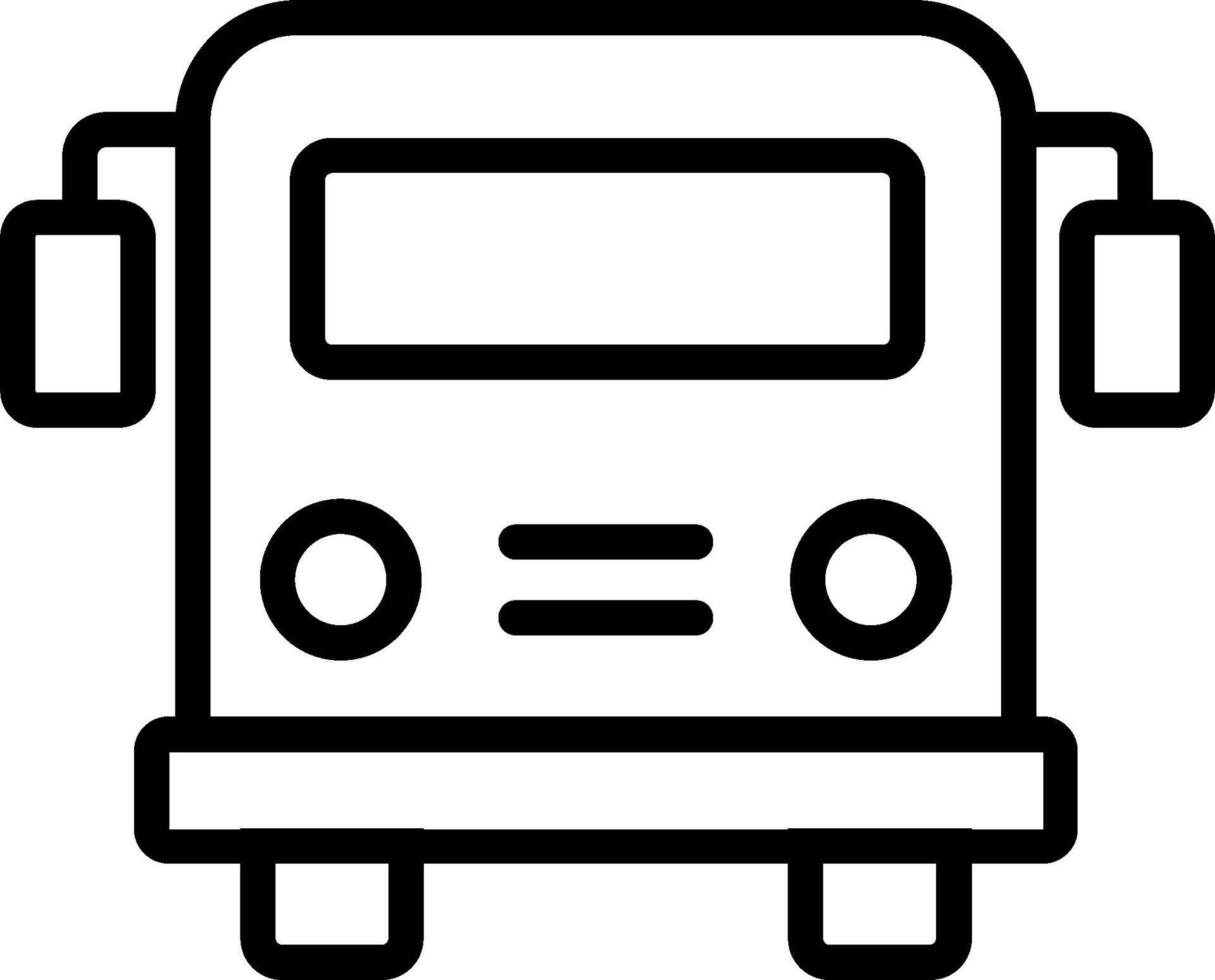 Bus icon on white background vector