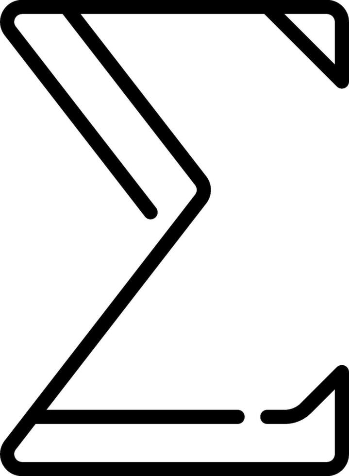 A black and white logo of the letter z vector