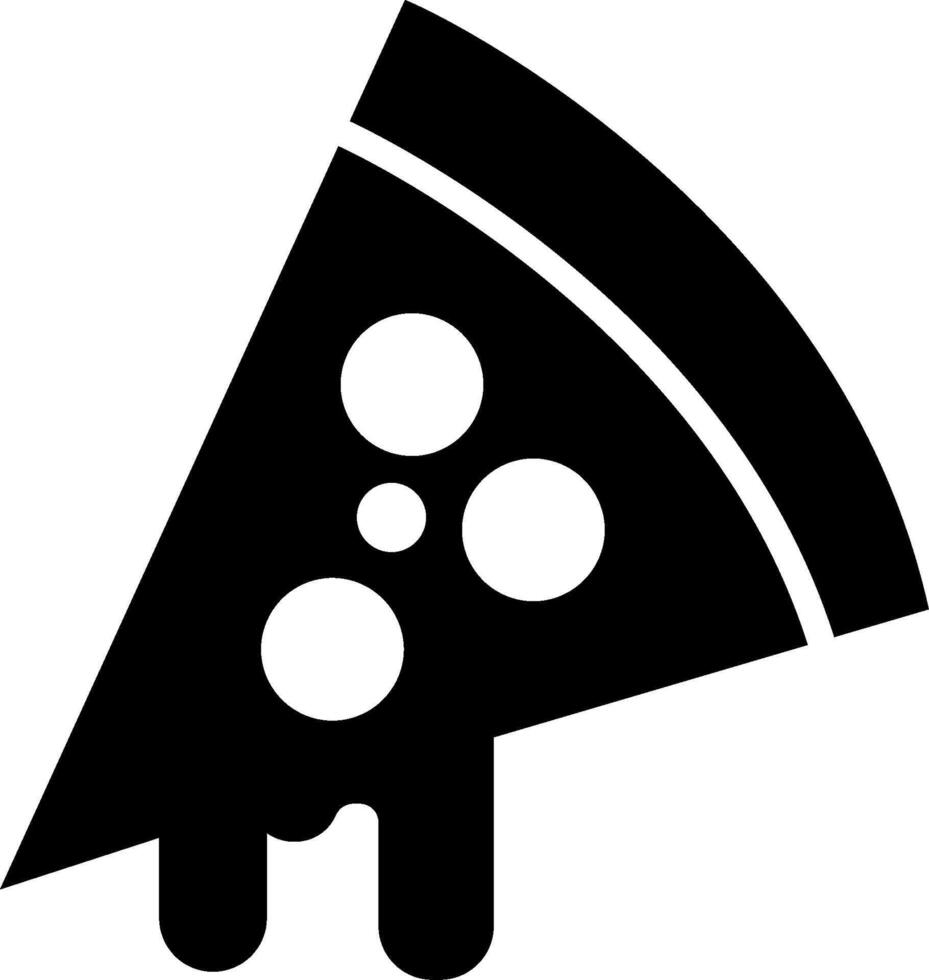 Pizza slice icon vector