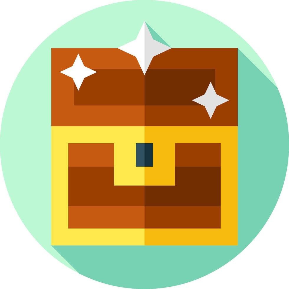 A chest icon with a star on it vector