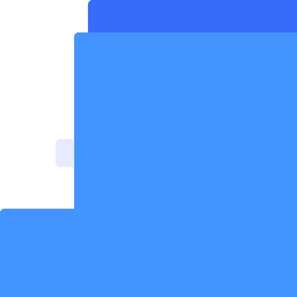 A blue square with a white background vector