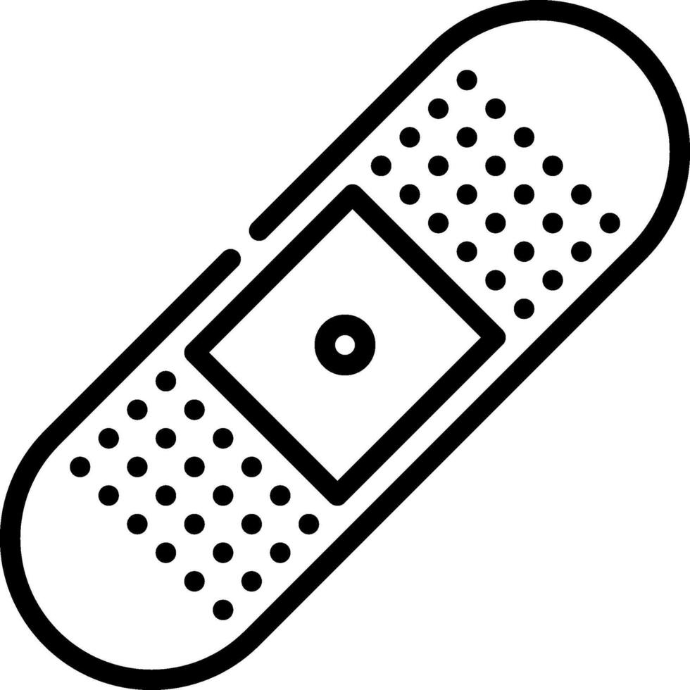 A bandage icon on a white background vector