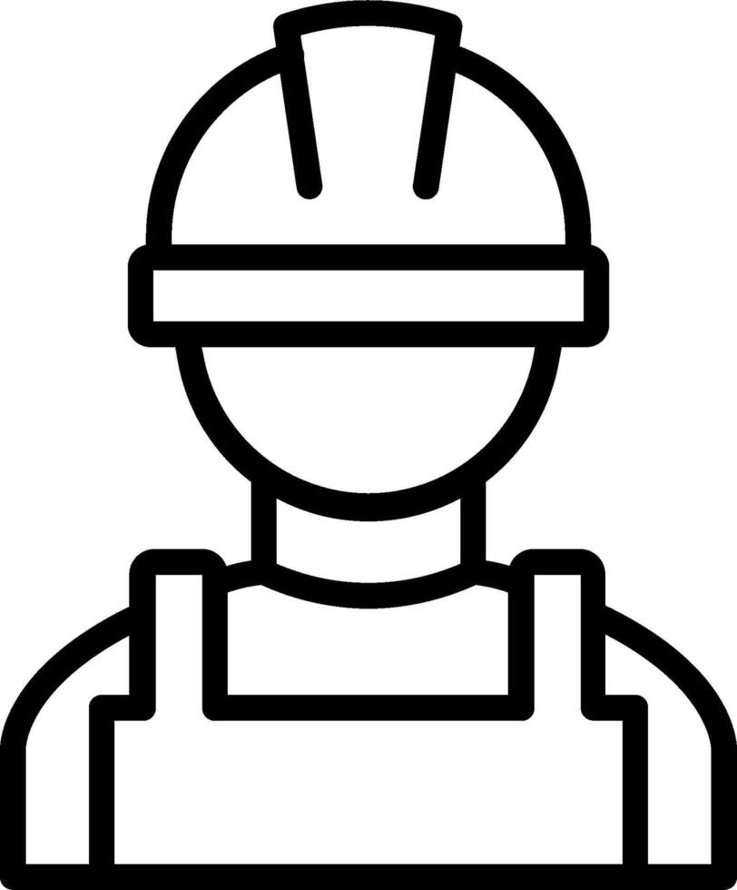 Construction worker icon vector