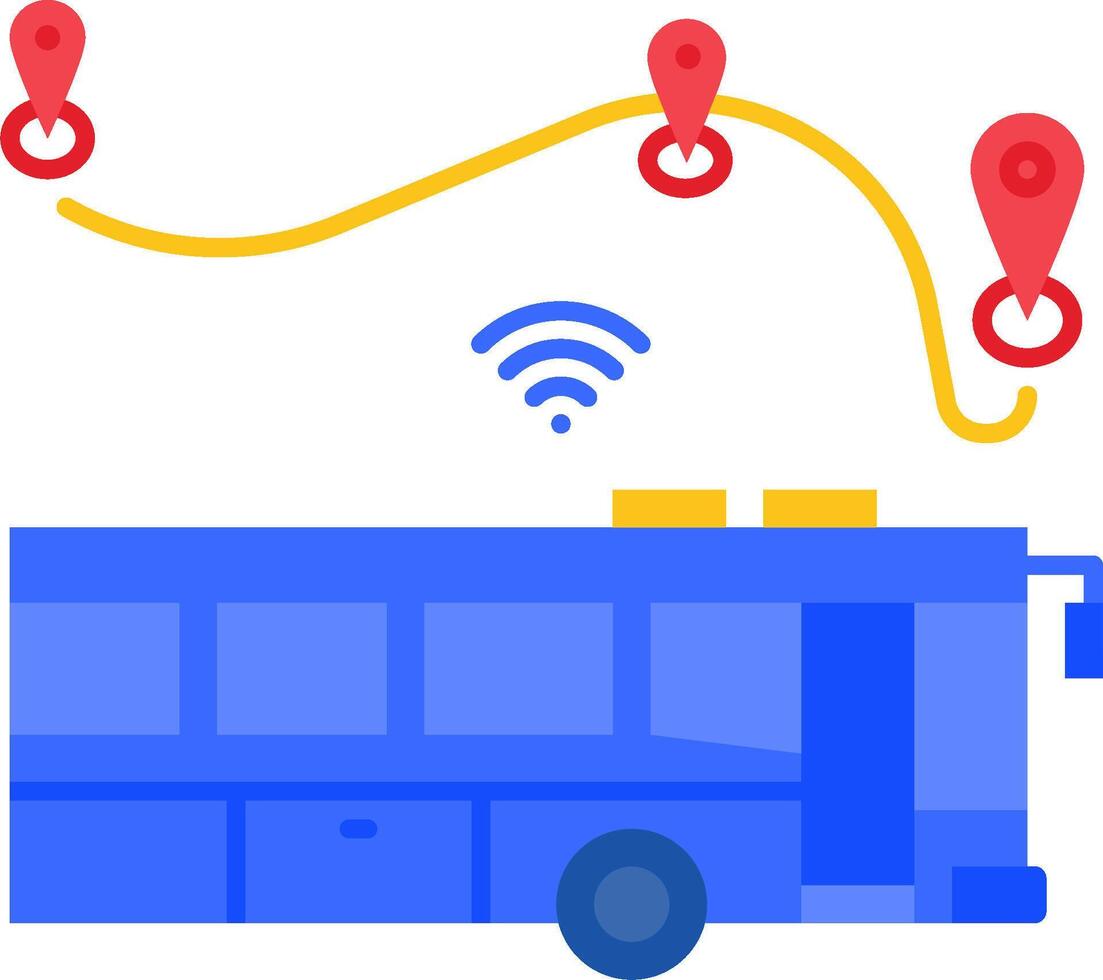 Google maps bus route vector