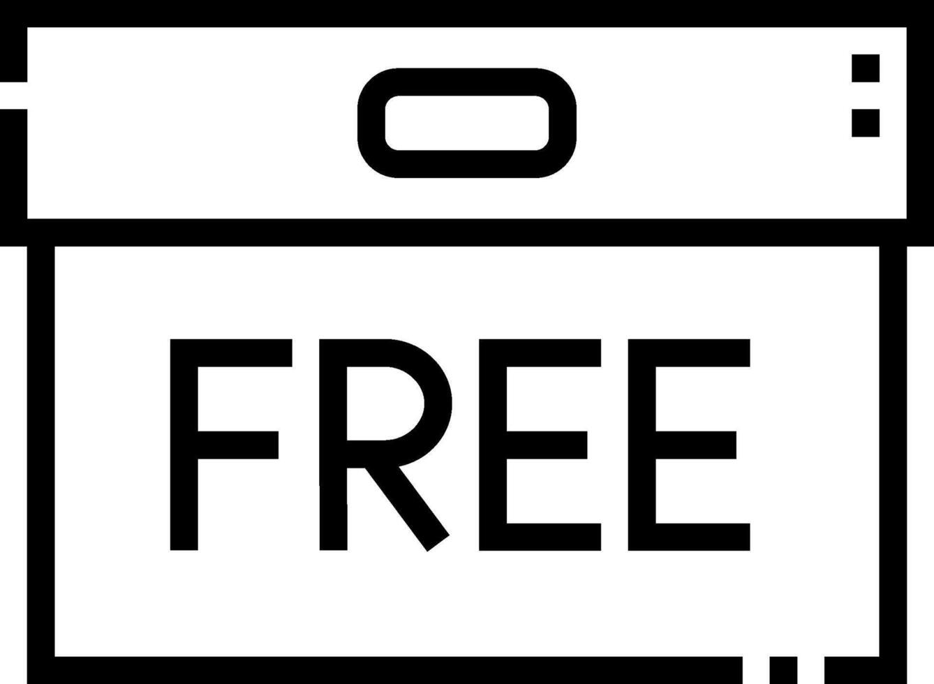 Free icon with a black background vector